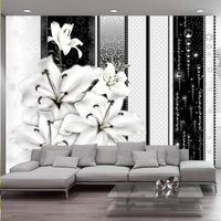Fotobehang - Crying Lilies in White - Vliesbehang