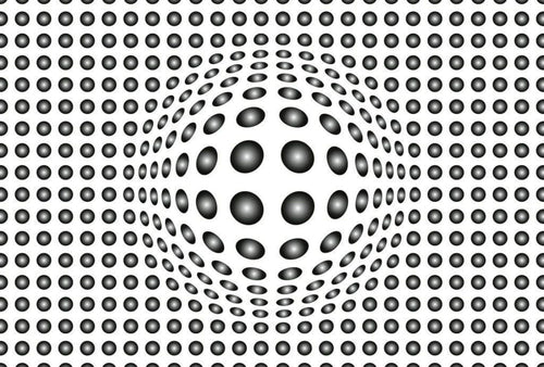 Wizard+Genius Dots Black and White Vlies Fotobehang 384x260cm 8 banen | Yourdecoration.be