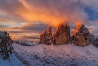 Wizard+Genius Mountain Peaks in Italy Vlies Fotobehang 384x260cm 8 banen | Yourdecoration.be