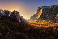 Wizard+Genius Yosemite National Park USA Vlies Fotobehang 384x260cm 8 banen | Yourdecoration.be