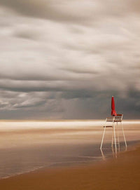 Wizard+Genius Chair At The Beach Vlies Fotobehang 192x260cm 4 banen | Yourdecoration.be