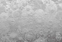 Wizard+Genius Silver Flowers Vlies Fotobehang 384x260cm 8 banen | Yourdecoration.be
