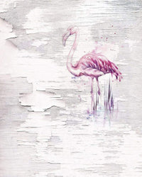 Komar Pink Flamingo Vlies Fotobehang 200x250cm 2 banen | Yourdecoration.be