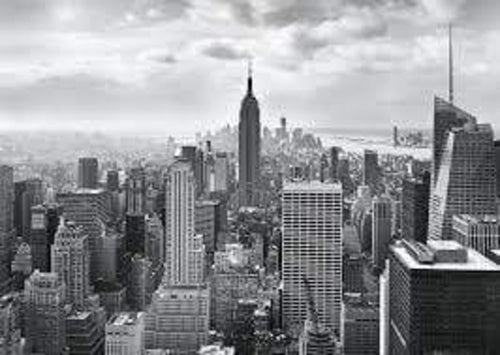 Komar NYC Black and White Fotobehang 368x254cm | Yourdecoration.be
