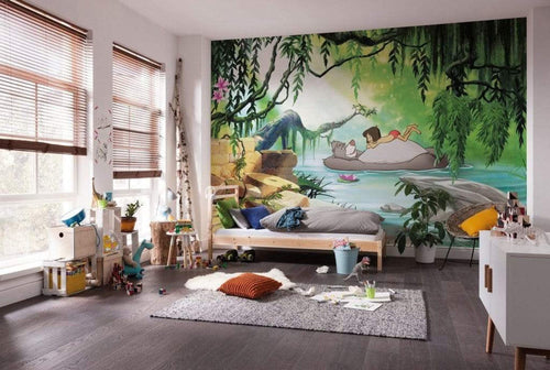 Komar Jungle Book Swimming with Baloo Fotobehang 368x254cm 8 delig Sfeer | Yourdecoration.be