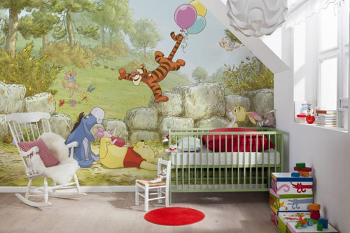 Komar Winnie the Pooh Ballooning Fotobehang 368x254cm | Yourdecoration.be