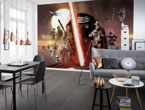 Komar Star Wars EP7 Collage Fotobehang 368x254cm | Yourdecoration.be
