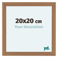 Como MDF Fotokader 20x20cm Notenhout Licht Voorzijde Maat | Yourdecoration.be