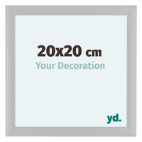 Como MDF Fotokader 20x20cm Wit Hoogglans Voorzijde Maat | Yourdecoration.be