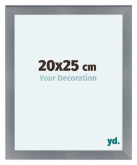 Como MDF Fotokader 20x25cm Aluminium Geborsteld Voorzijde Maat | Yourdecoration.be