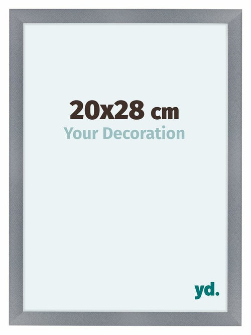 Como MDF Fotokader 20x28cm Aluminium Geborsteld Voorzijde Maat | Yourdecoration.be