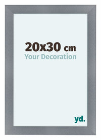 Como MDF Fotokader 20x30cm Aluminium Geborsteld Voorzijde Maat | Yourdecoration.be