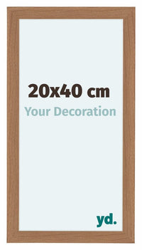 Como MDF Fotokader 20x40cm Notenhout Licht Voorzijde Maat | Yourdecoration.be
