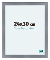 Como MDF Fotokader 24x30cm Aluminium Geborsteld Voorzijde Maat | Yourdecoration.be
