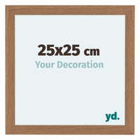 Como MDF Fotokader 25x25cm Notenhout Licht Voorzijde Maat | Yourdecoration.be