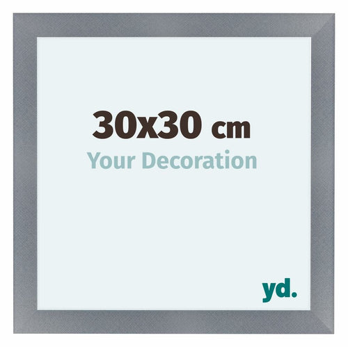 Como MDF Fotokader 30x30cm Aluminium Geborsteld Voorzijde Maat | Yourdecoration.be