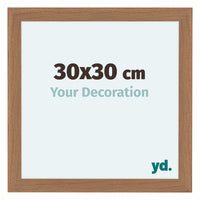 Como MDF Fotokader 30x30cm Notenhout Licht Voorzijde Maat | Yourdecoration.be