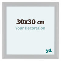 Como MDF Fotokader 30x30cm Wit Hoogglans Voorzijde Maat | Yourdecoration.be