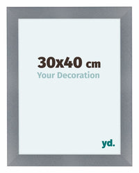 Como MDF Fotokader 30x40cm Aluminium Geborsteld Voorzijde Maat | Yourdecoration.be
