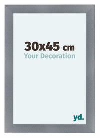 Como MDF Fotokader 30x45cm Aluminium Geborsteld Voorzijde Maat | Yourdecoration.be