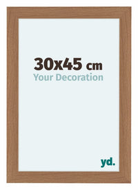Como MDF Fotokader 30x45cm Notenhout Licht Voorzijde Maat | Yourdecoration.be