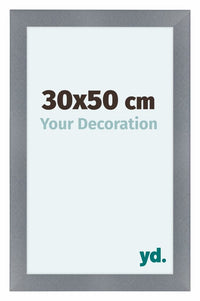 Como MDF Fotokader 30x50cm Aluminium Geborsteld Voorzijde Maat | Yourdecoration.be