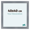 Como MDF Fotokader 40x40cm Aluminium Geborsteld Voorzijde Maat | Yourdecoration.be