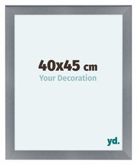 Como MDF Fotokader 40x45cm Aluminium Geborsteld Voorzijde Maat | Yourdecoration.be