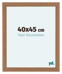 Como MDF Fotokader 40x45cm Notenhout Licht Voorzijde Maat | Yourdecoration.be
