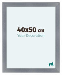 Como MDF Fotokader 40x50cm Aluminium Geborsteld Voorzijde Maat | Yourdecoration.be