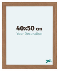 Como MDF Fotokader 40x50cm Notenhout Licht Voorzijde Maat | Yourdecoration.be