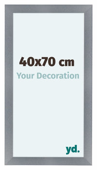 Como MDF Fotokader 40x70cm Aluminium Geborsteld Voorzijde Maat | Yourdecoration.be