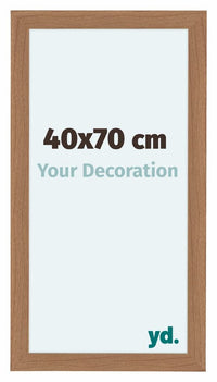 Como MDF Fotokader 40x70cm Notenhout Licht Voorzijde Maat | Yourdecoration.be