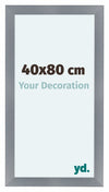 Como MDF Fotokader 40x80cm Aluminium Geborsteld Voorzijde Maat | Yourdecoration.be