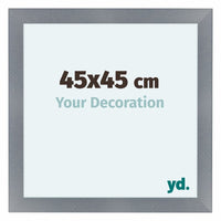 Como MDF Fotokader 45x45cm Aluminium Geborsteld Voorzijde Maat | Yourdecoration.be