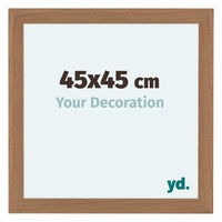 Como MDF Fotokader 45x45cm Notenhout Licht Voorzijde Maat | Yourdecoration.be