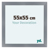 Como MDF Fotokader 55x55cm Aluminium Geborsteld Voorzijde Maat | Yourdecoration.be