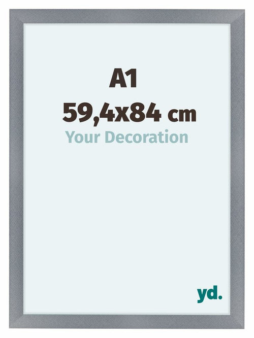 Como MDF Fotokader 59 4x84cm A1 Aluminium Geborsteld Voorzijde Maat | Yourdecoration.be