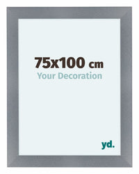 Como MDF Fotokader 75x100cm Aluminium Geborsteld Voorzijde Maat | Yourdecoration.be