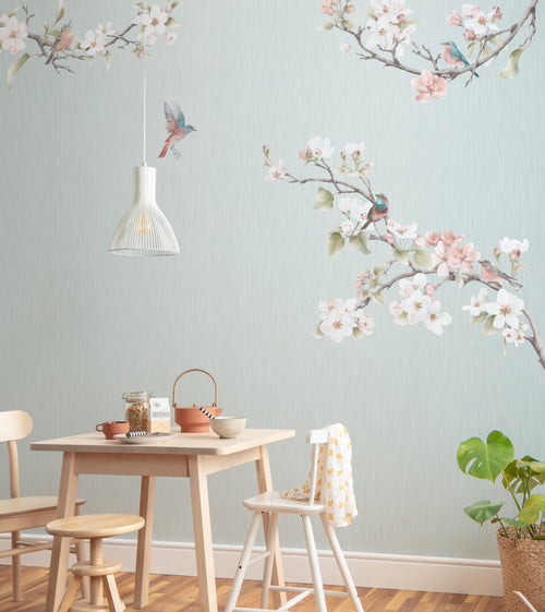 Komar Apple Bloom Vlies Fotobehang 250x250cm 5 banen Sfeer | Yourdecoration.be