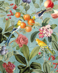Komar Birds and Berries Vlies Fotobehang 200x250cm 4 banen | Yourdecoration.be
