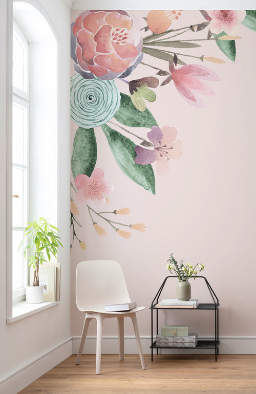 Komar Fleur Bisou Vlies Fotobehang 200x250cm 4 banen Sfeer | Yourdecoration.be