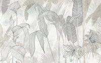 Komar Linierte Lilien Vlies Fotobehang 400x250cm 4 banen | Yourdecoration.be