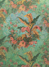 Komar Orient Rose Vlies Fotobehang 200x270cm 4 banen | Yourdecoration.be