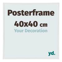 Posterkader 40x40cm Wit Hoogglans Kunststof Paris Maat | Yourdecoration.be