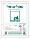 Posterkader Kunststof 30x40cm Wit Hoogglans Voorzijde Maat | Yourdecoration.be