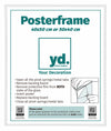 Posterkader Kunststof 40x50cm Wit Hoogglans Voorzijde Maat | Yourdecoration.be