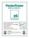 Posterkader Kunststof 60x80cm Wit Hoogglans Voorzijde Maat | Yourdecoration.be