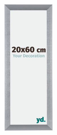 Tucson Aluminium Fotokader 20x60cm Zilver Geborsteld Voorzijde Maat | Yourdecoration.be