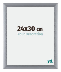 Tucson Aluminium Fotokader 24x30cm Zilver Geborsteld Voorzijde Maat | Yourdecoration.be